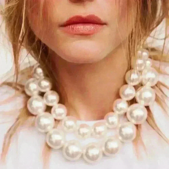 🔥🔥zara Double chain pearl chain - Picture 2 of 6